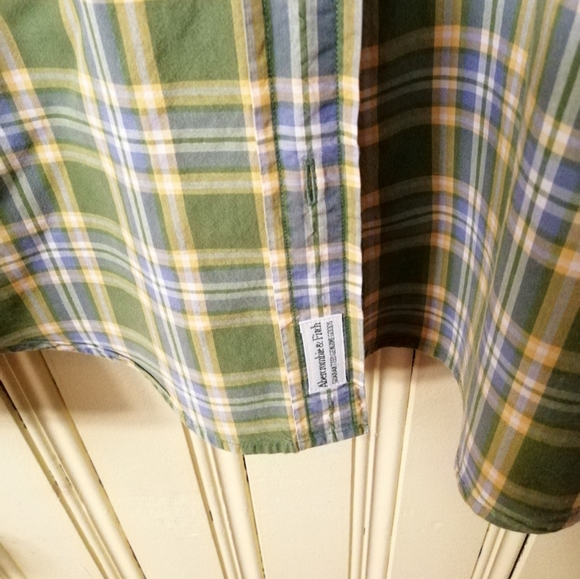 Abercrombie & Fitch flannel shirt, boy's M - Picture 3 of 5